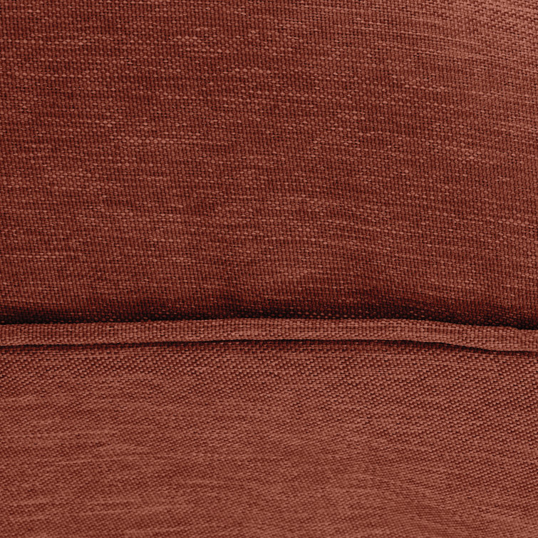 Heather Henna Red 54" Outdoor Bench Cushion with Water-Resistant Cover