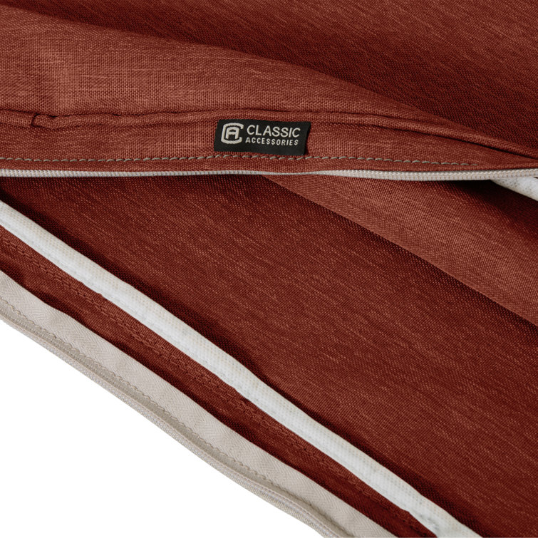 Heather Henna Red 23" x 45" Outdoor Lounge Chair Cushion Set