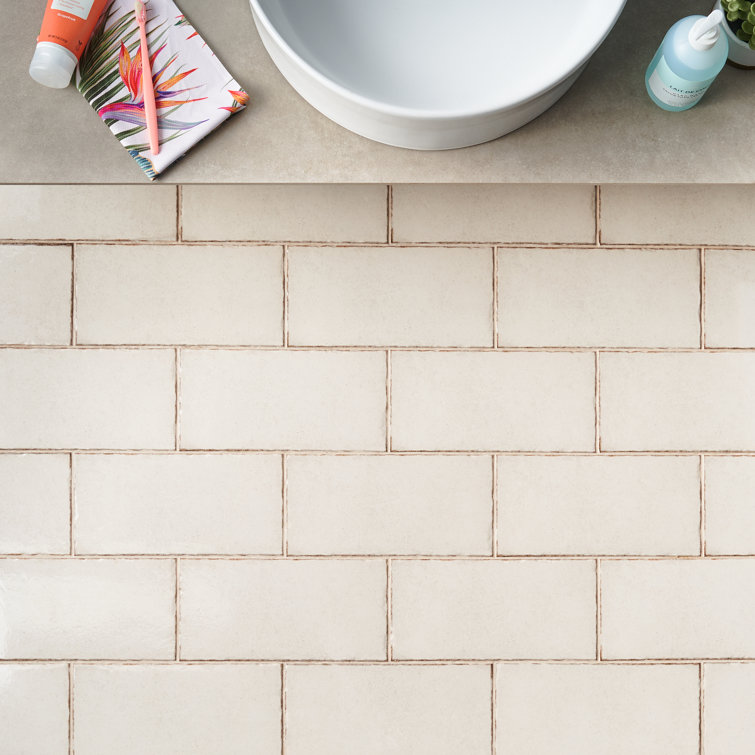 Winston 6" x 12" Beige Polished Porcelain Subway Tile