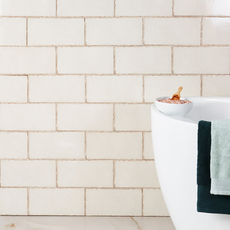 Winston 6" x 12" Beige Polished Porcelain Subway Tile
