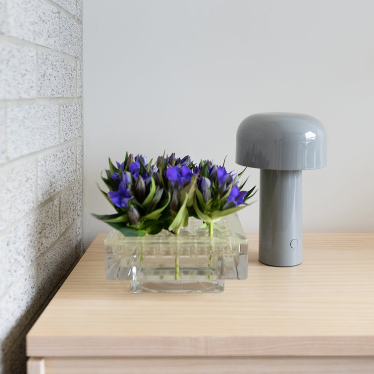 Gray Blue Cordless Adjustable Outdoor Kids Table Lamp