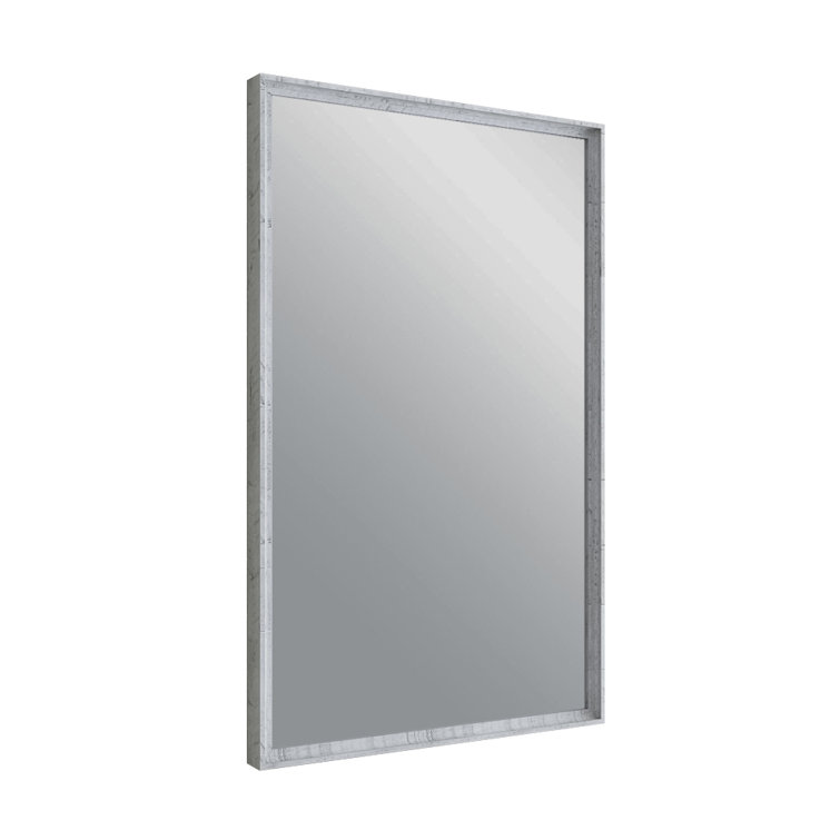 Rustic White 26" Rectangular Wood Bathroom Vanity