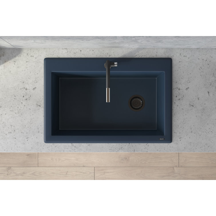 Catalina Blue Granite Composite Single Bowl Kitchen Sink