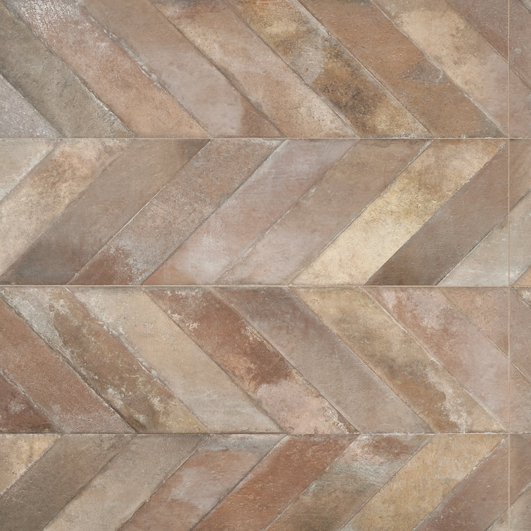 Nord 24" x 48" Brown Porcelain Stone Look Tile