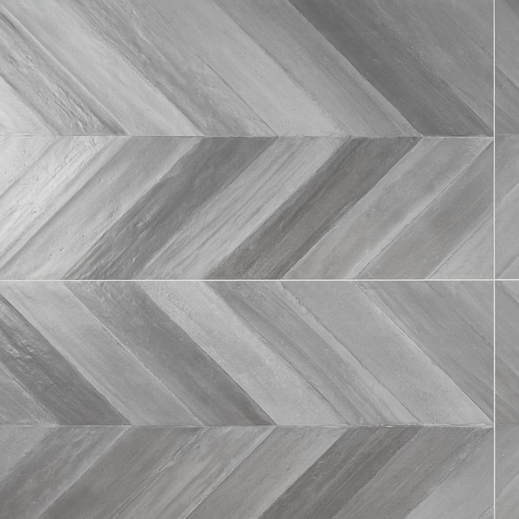 Nord 24" x 48" Gray Porcelain Stone Look Tile