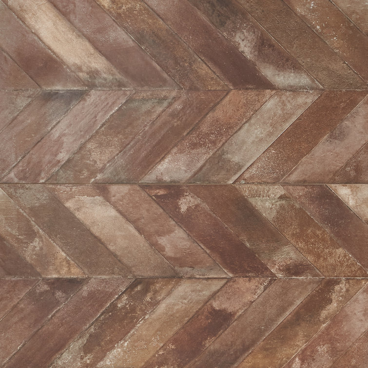 Nord 24" x 48" Tobacco Brown Porcelain Stone Look Tile
