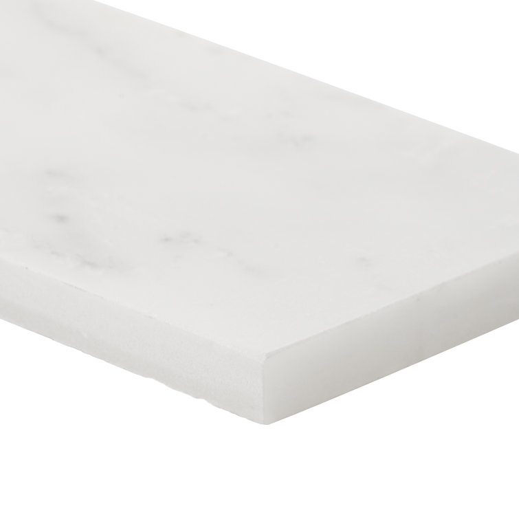 Eastern Asian Statuary White Polished Marble Subway Tile