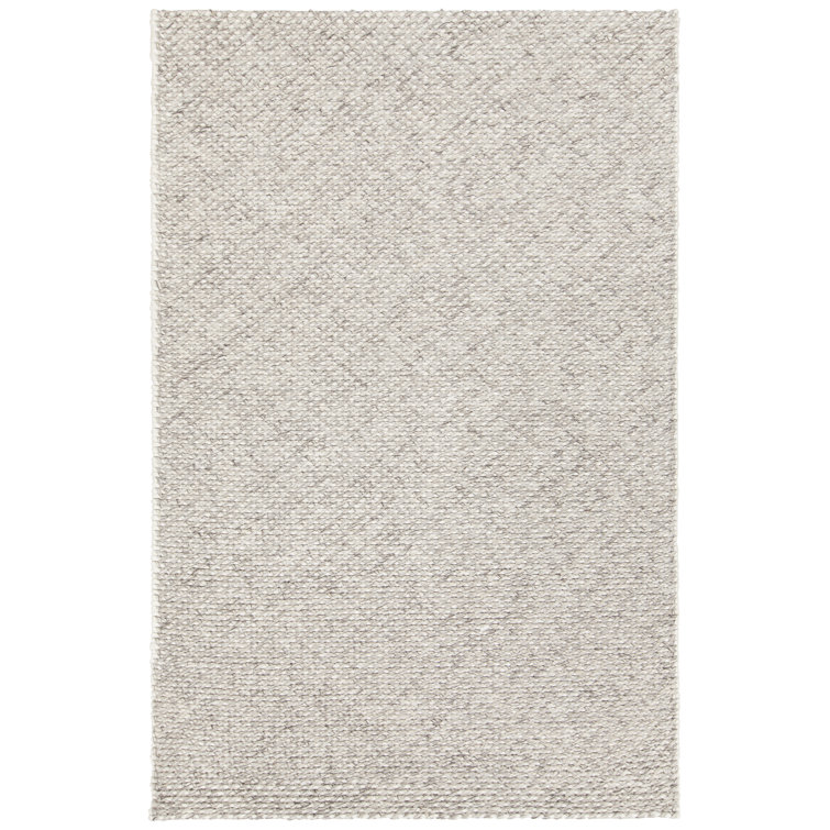 Gray Geometric Handmade Wool 5' x 7' Area Rug