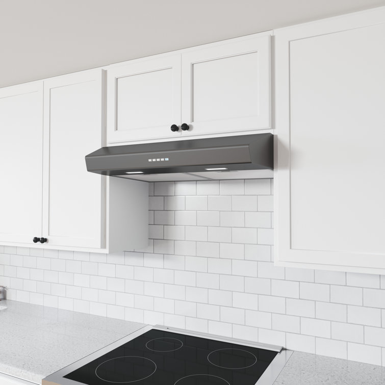 Zephyr 30" Black Stainless Steel Convertible Under Cabinet Range Hood
