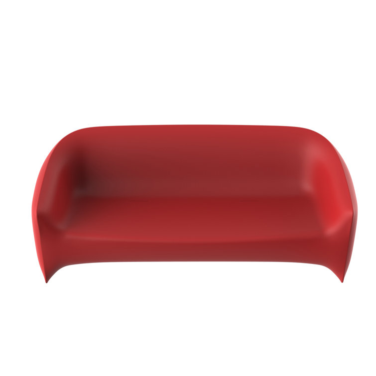 Red High-Grade Polyethylene Indoor/Outdoor Sofa