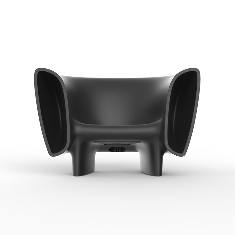 Anthracite Tubular Patio Armchair with Limited Warranty