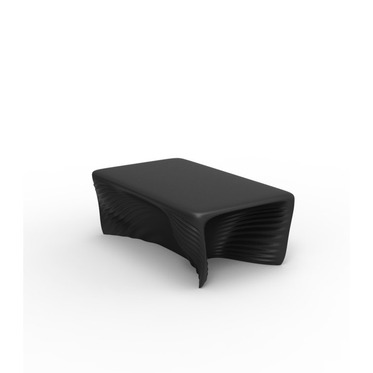 Biophilia Abstract Indoor/Outdoor Coffee Table in Black