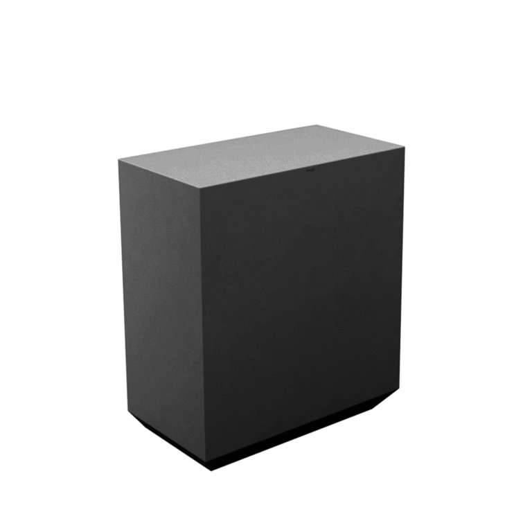 Vela Black Polyethylene Resin Outdoor Bar Counter