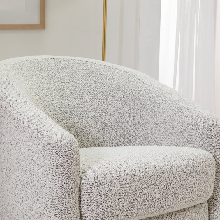 Madison 32.5'' Black White Boucle Swivel Glider Chair