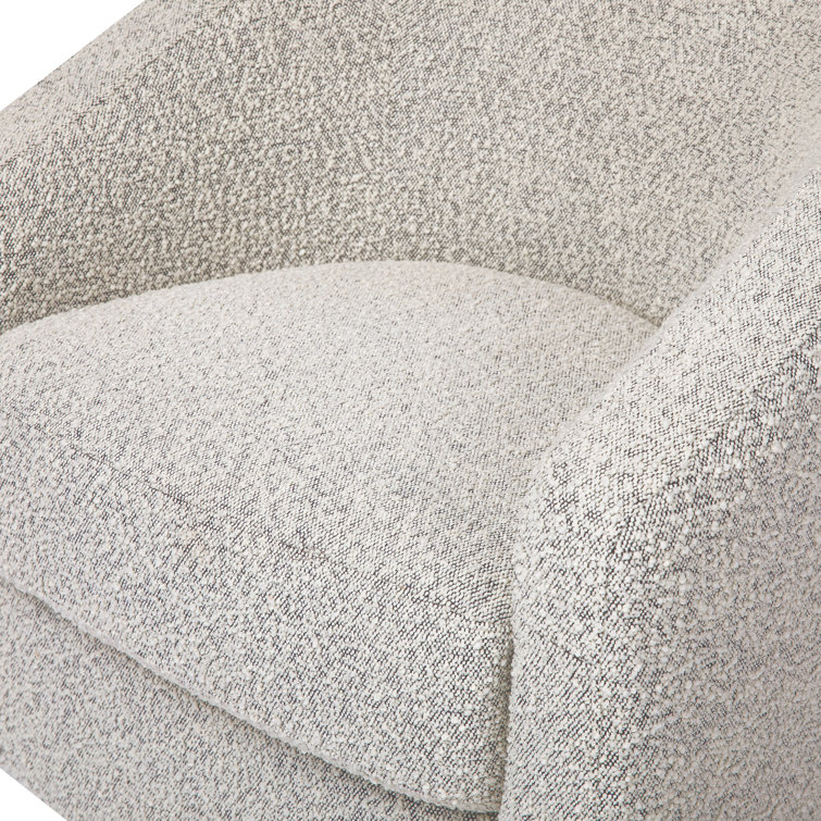 Madison 32.5'' Black White Boucle Swivel Glider Chair
