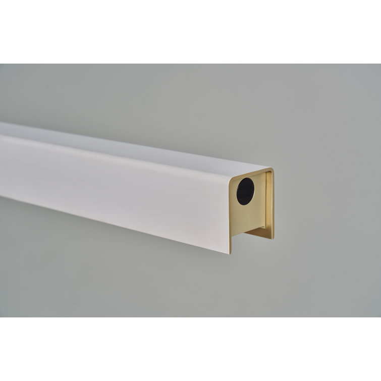 Sleek White Aluminum LED Pendant Light with Touchless Control