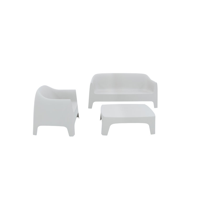 Stefano Giovannoni 71'' White Matte Polypropylene Outdoor Sofa