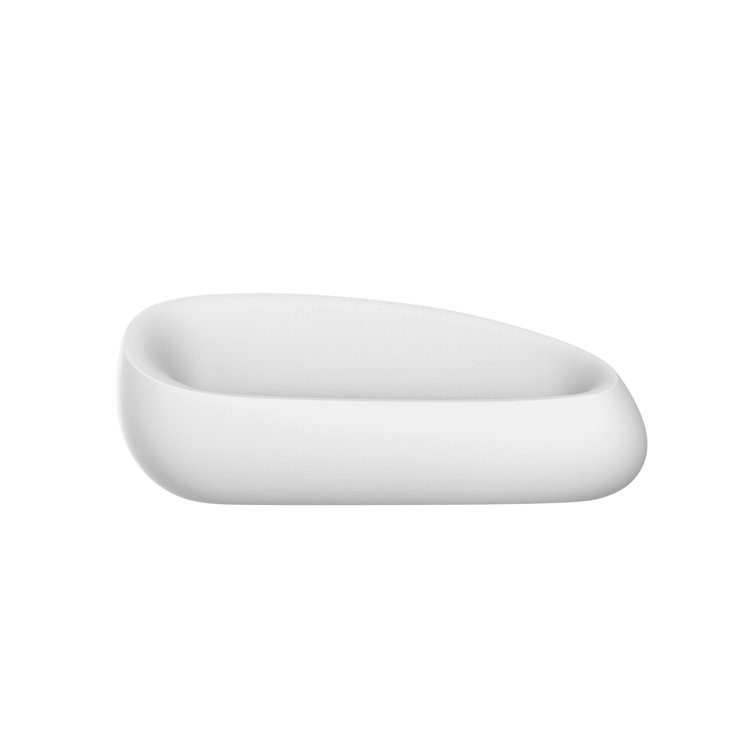 Ice White Plastic Outdoor Patio Sofa