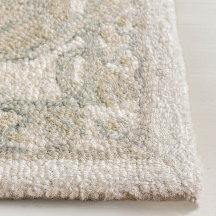 Percy Hand-Knotted Ivory & Beige Wool Runner Rug, 2'3" x 8'