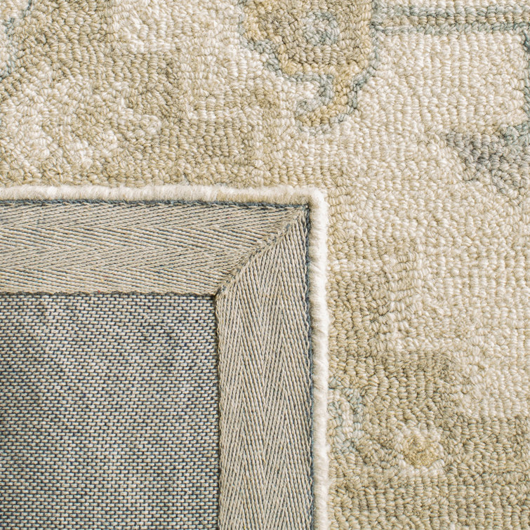 Percy Hand-Knotted Ivory & Beige Wool Runner Rug, 2'3" x 8'