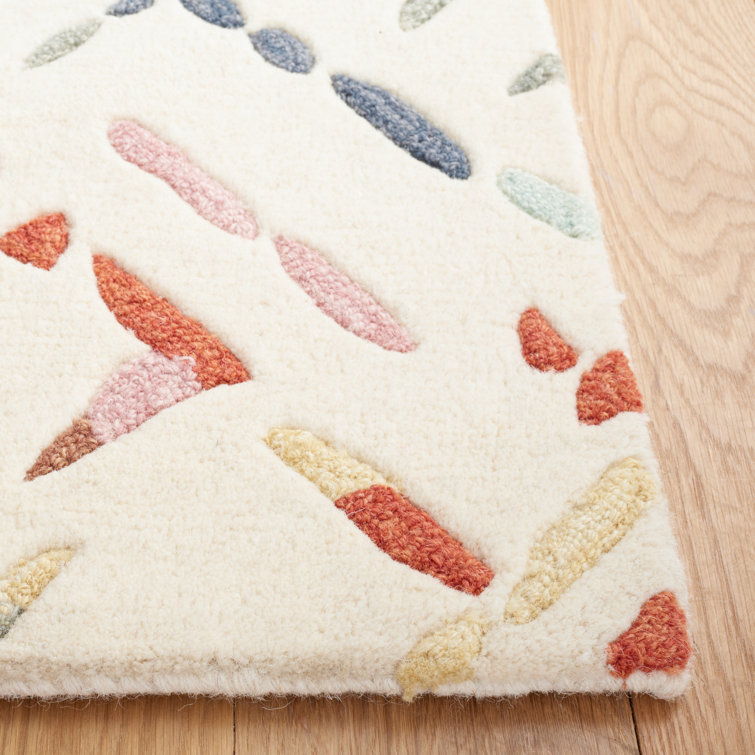 Ivory Hand-Tufted Wool Runner Rug 2'3" x 9'