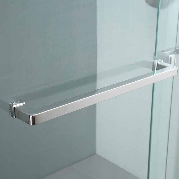 48" Chrome Semi-Frameless Bypass Sliding Shower Door