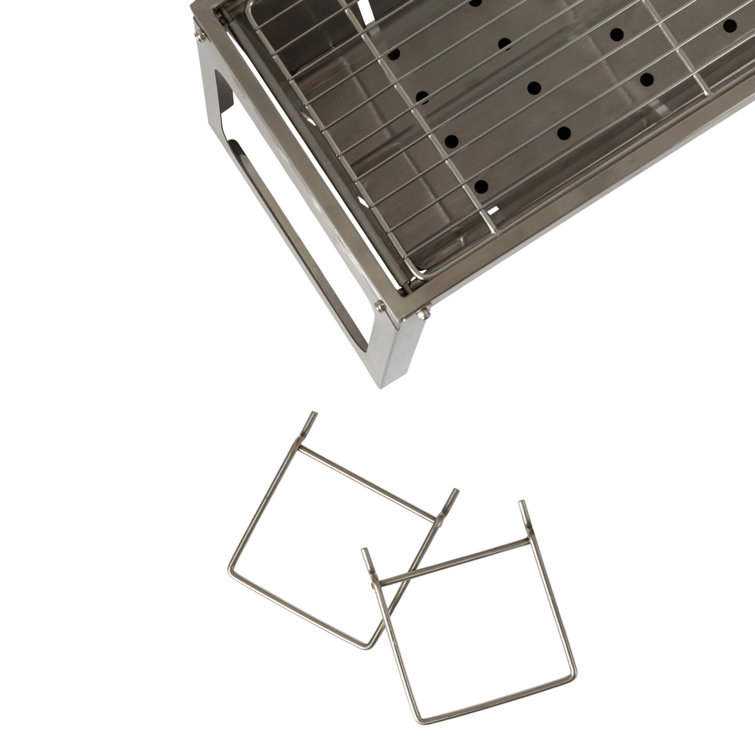 Compact Charcoal Stainless Steel Foldaway Grill