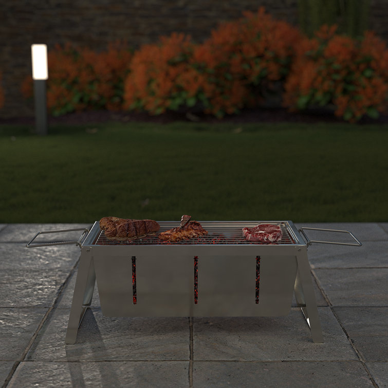 Compact Charcoal Stainless Steel Foldaway Grill