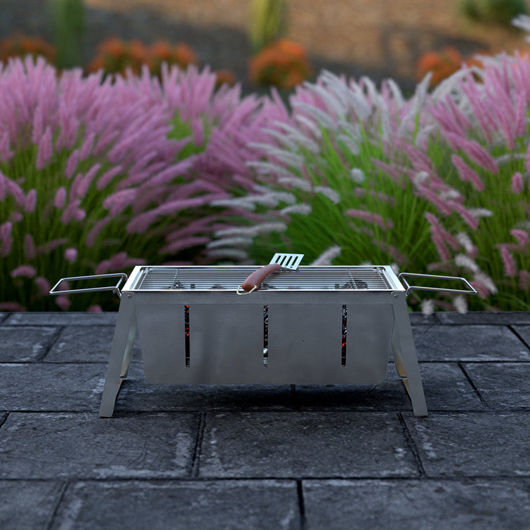 Compact Charcoal Stainless Steel Foldaway Grill