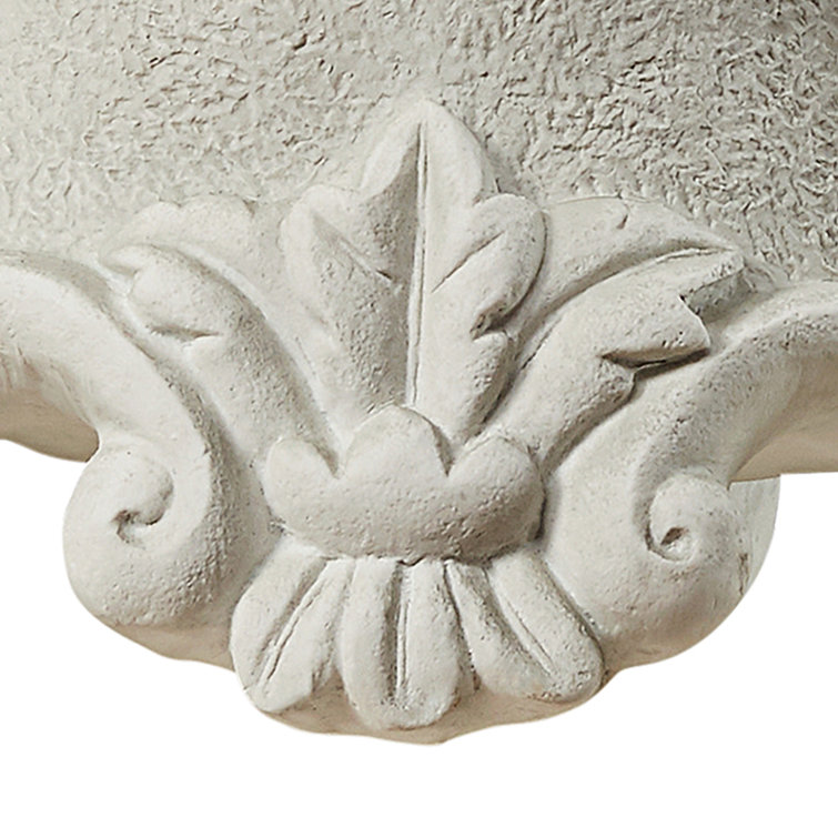 Rococo-Inspired Faux Stone Finish Sculptural Pedestal
