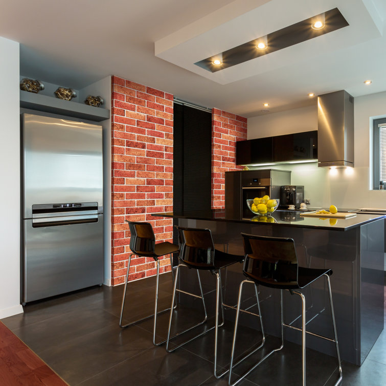 Red Faux Brick 3D PVC Decorative Wall Panel