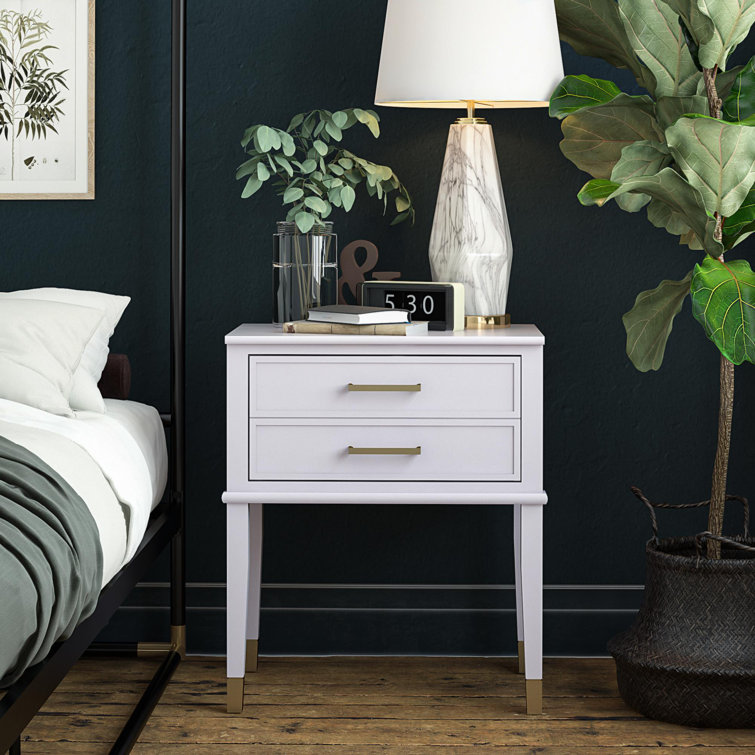 Westerleigh Cosmolicious Lavender and Gold Storage End Table