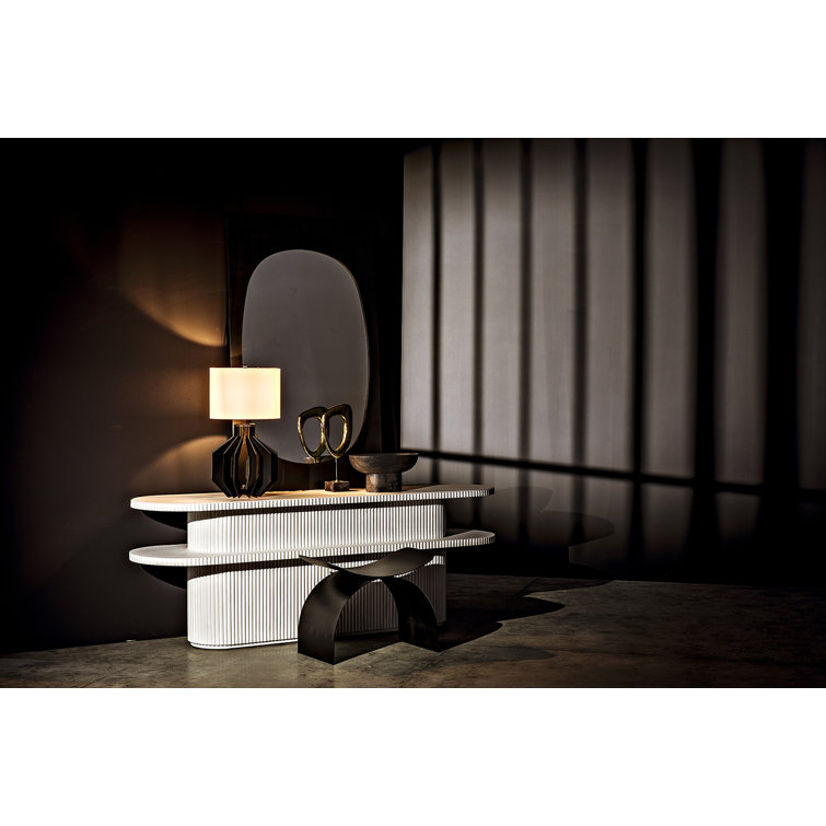 Noir Papillon Black Steel Industrial Accent Stool
