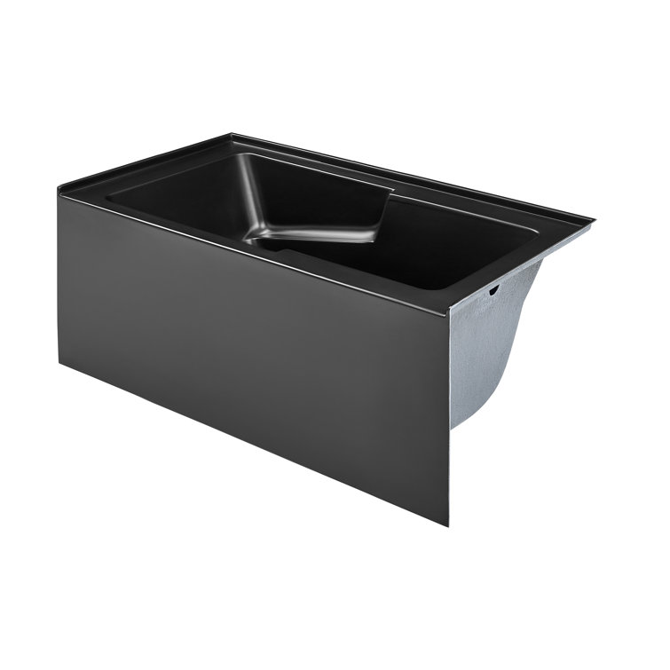 Voltaire Bisque Acrylic 54" x 30" Alcove Bathtub with Apron