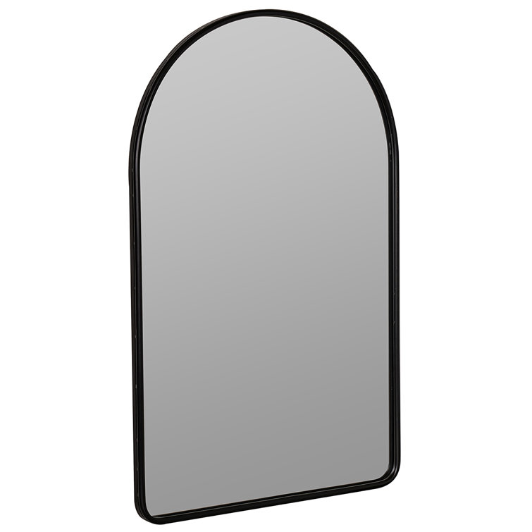 Elegant Rectangular Wall Mirror with Gold Metal Frame