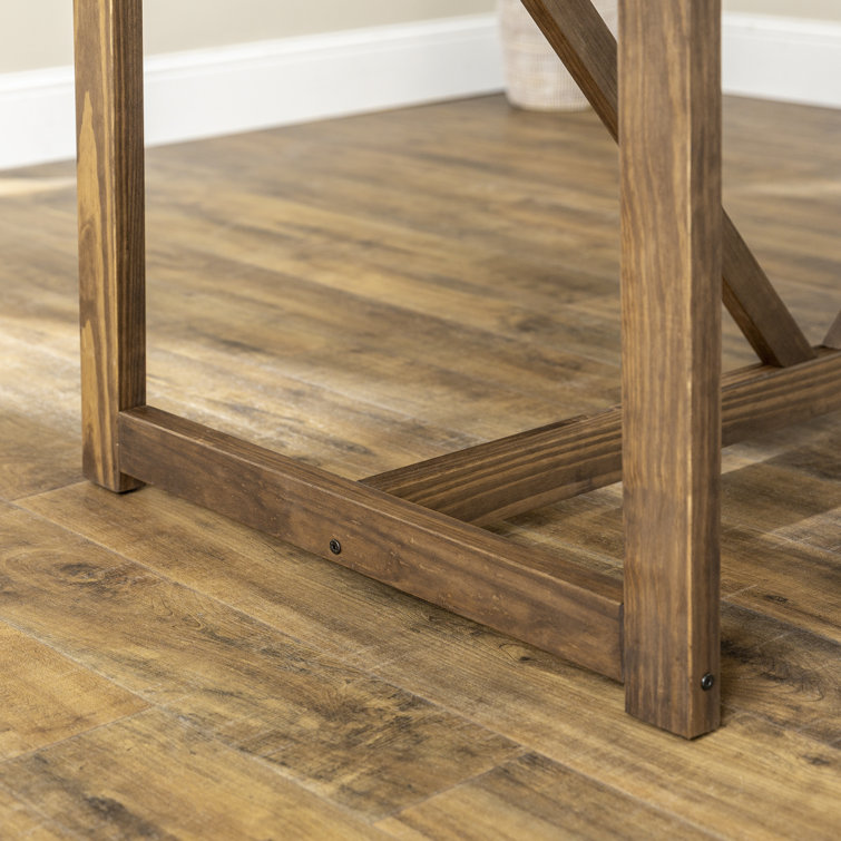Farmhouse Haven 72" Reclaimed Pine Wood Rustic Dining Table