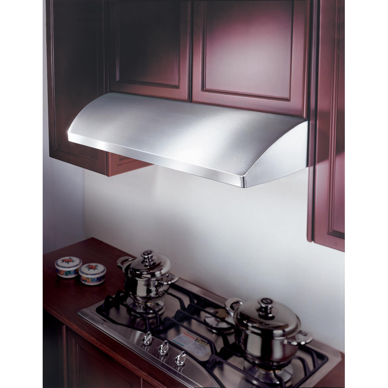Kobe Range Hoods 30" Stainless Steel 680 CFM Ducted (Vented) Under Cabinet Range Hood with Baffle Filter
