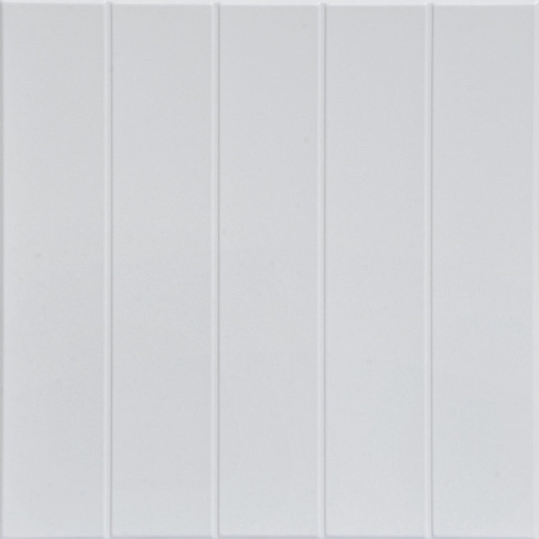 Ultra Pure White Foam Glue-Up Ceiling Tiles, 19.63" Square, 96-Pack