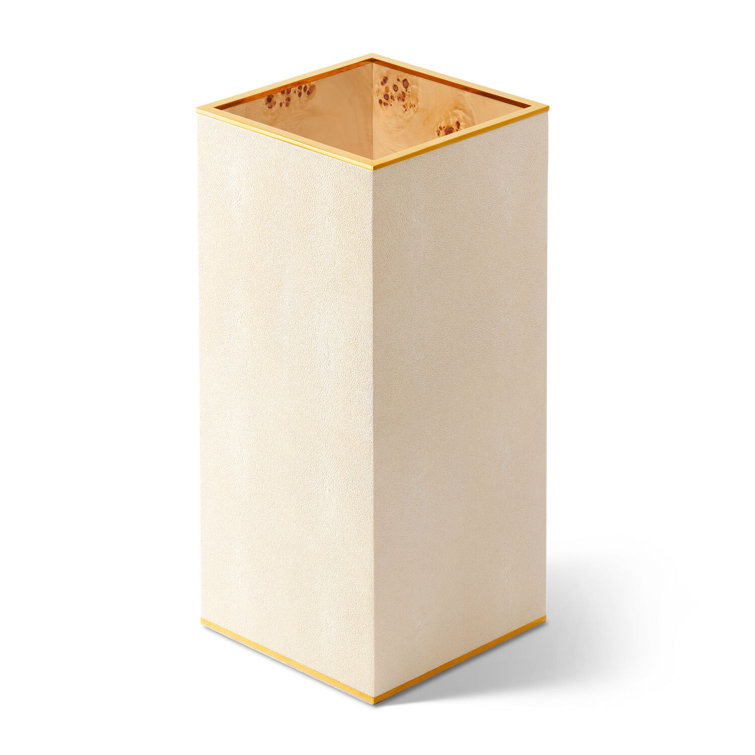 Ivory Shagreen-Embossed Freestanding Umbrella Stand