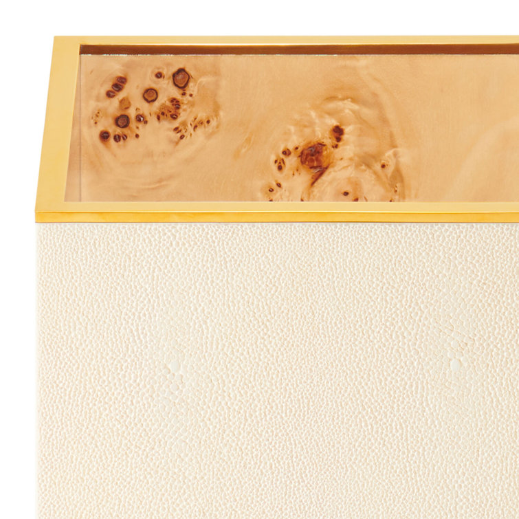 Ivory Shagreen-Embossed Freestanding Umbrella Stand