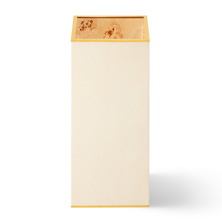 Ivory Shagreen-Embossed Freestanding Umbrella Stand