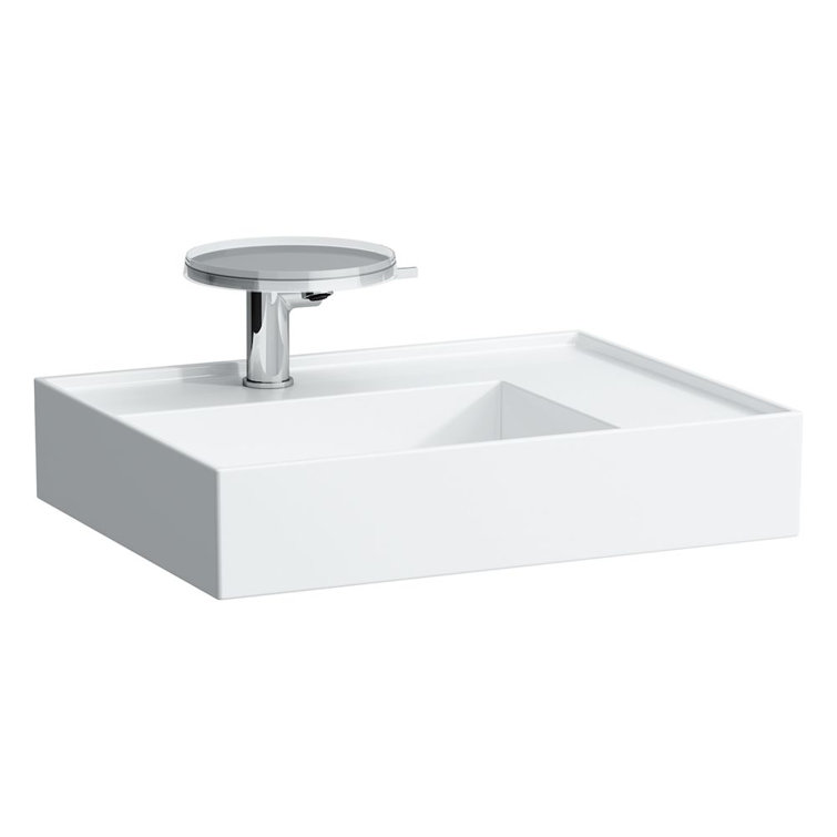 Modern Matte Ceramic 23.63'' Wall-Mount Console Sink