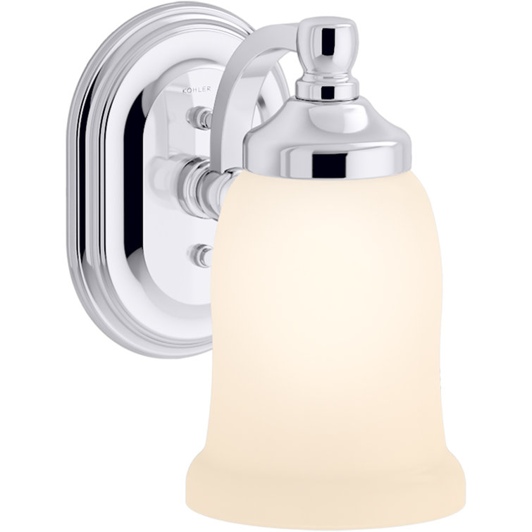 Bancroft Polished Chrome Single-Light Bathroom Wall Sconce
