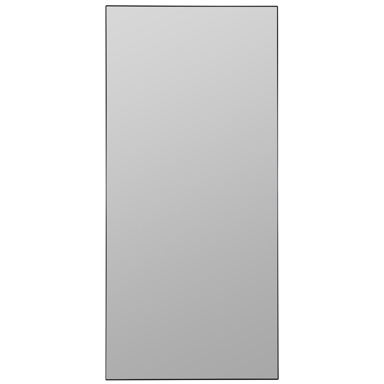 Elegant Full-Length Rectangular Mirror in Silver and Gold