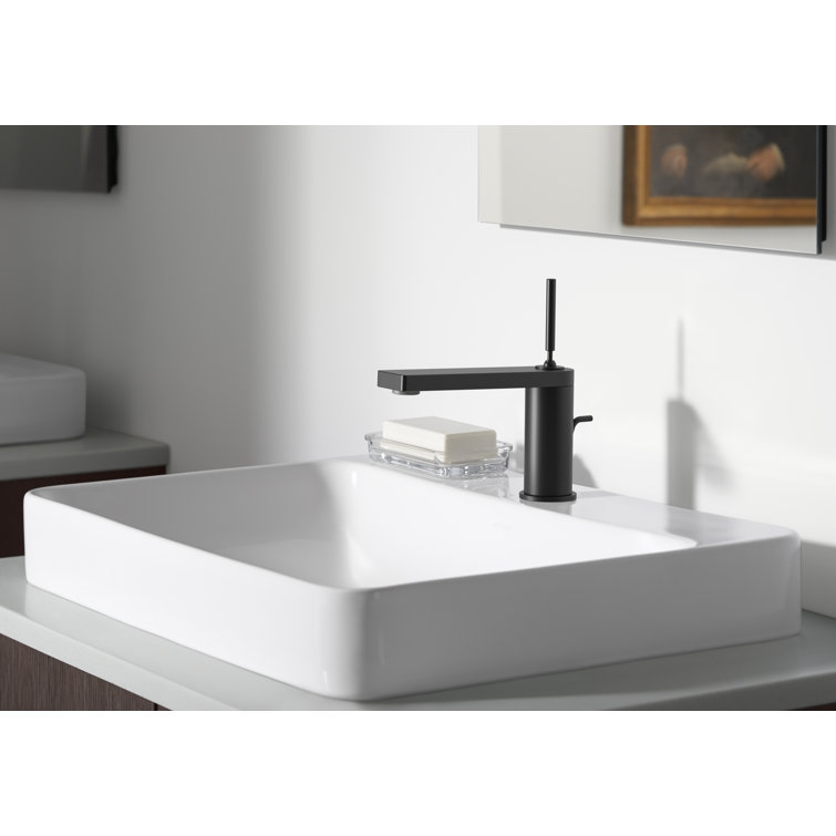 Composed Modern Chrome Single-Handle Low-Arc Bathroom Faucet
