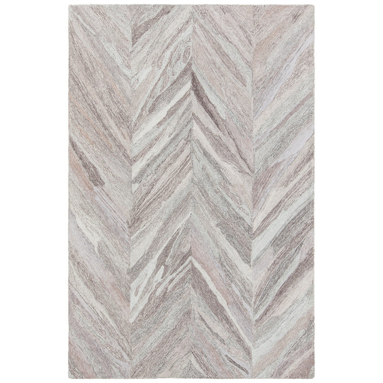 Anya Hand-Tufted Gray Wool Rectangular 9' x 13' Rug