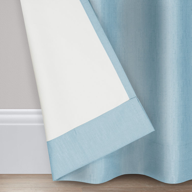 Kenna Tan Blackout Rod Pocket Curtain Panel, 54"x42"