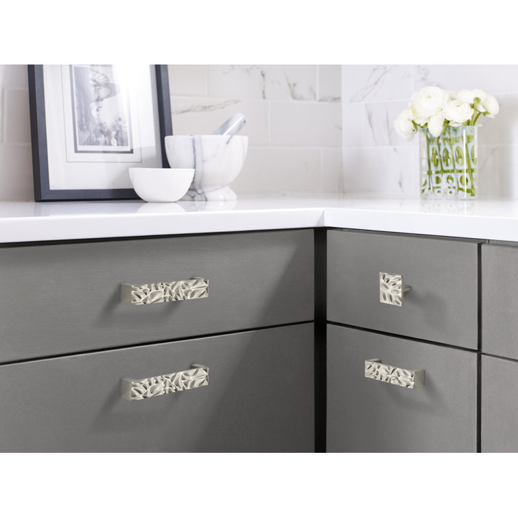 Calathea Brushed Nickel 5-1/16" Textured Cabinet Bar Pull