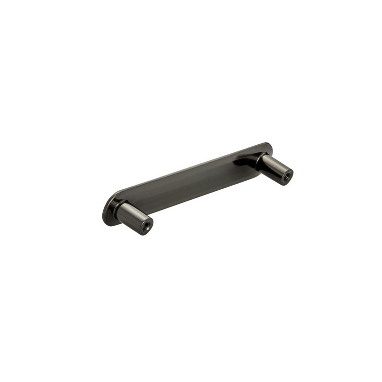 Polished Nickel Modern Bar Pull with Mounting Hardware