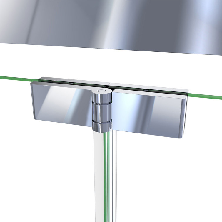 Butterfly-S 30-31 1/2" W x 74" H Semi-Frameless Bi-Fold Shower Door in Chrome